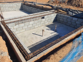 Construção de Piscina de Alvenaria no Aeroporto